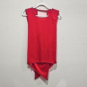 Sleeveless Red Top Size lg